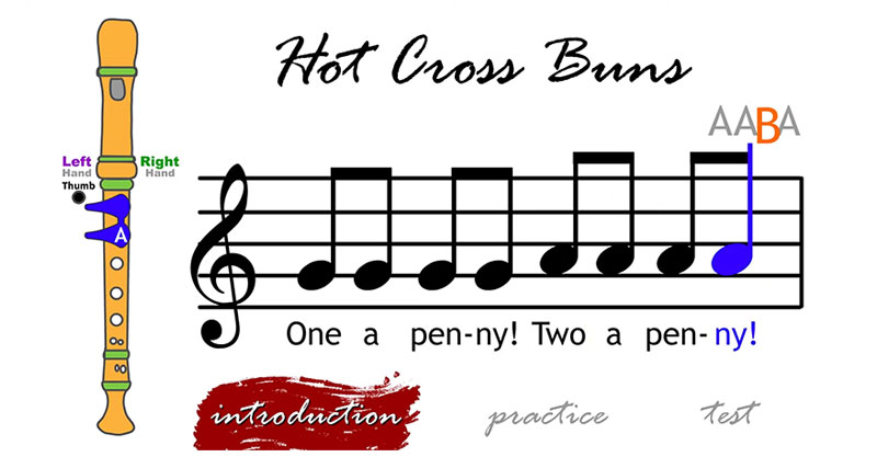 Beginner recorder tunes