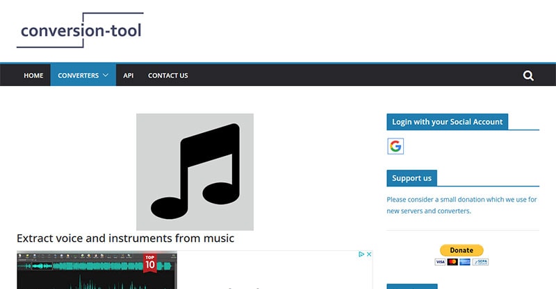 Conversion-Tool.com Voice Separator