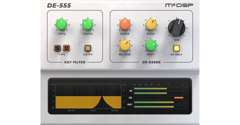 DE555 Advanced De-esser HD v7 by McDSP