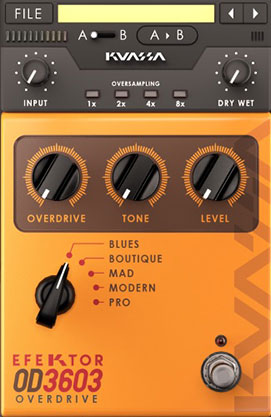 EFEKTOR OD3603 Overdrive by Kuassa – Best Budget Option