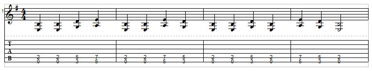 Example 9: Power chord exercise