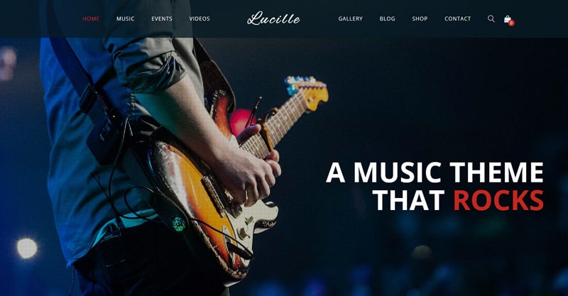 Lucille – Music WordPress Theme