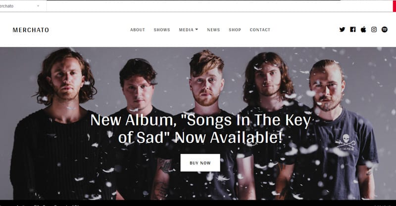 Merchato – Music And Band eCommerce WordPress Theme