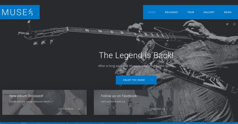 Muse: A Modern Multi-Purpose Music WordPress Theme