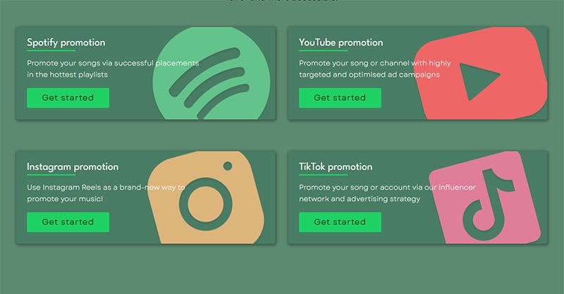Music promotion services