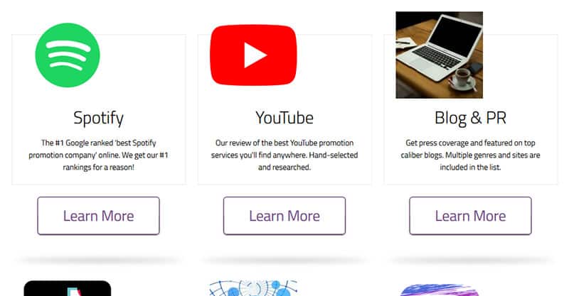 Music promotion services