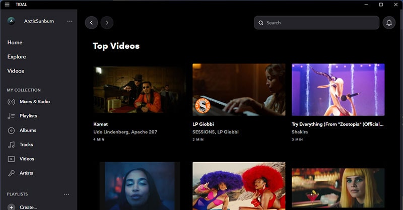 Music video streaming