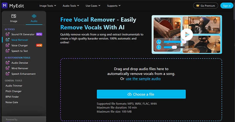 MyEdit Free Vocal Remover