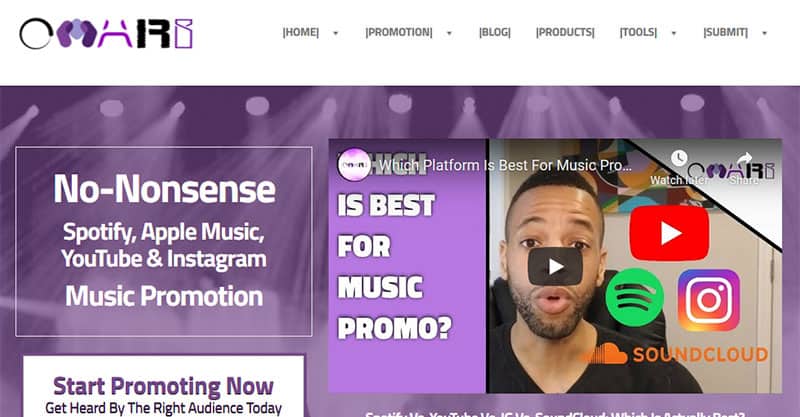 Omari MC music marketing services