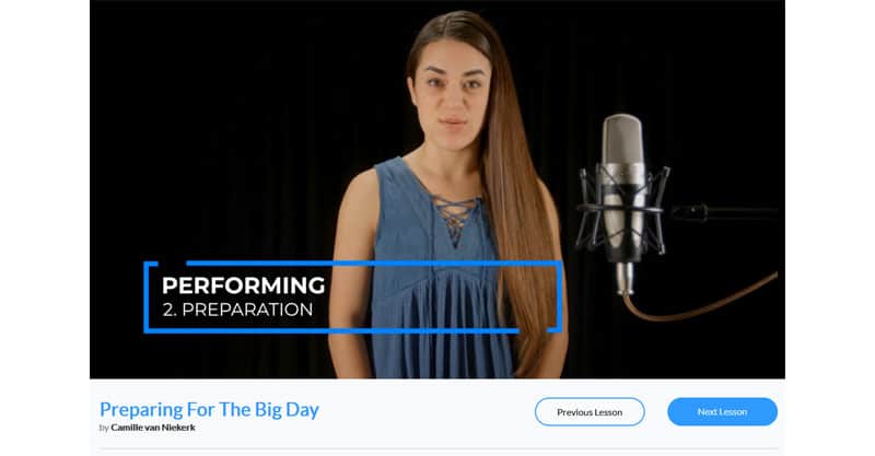 Online courses for singers