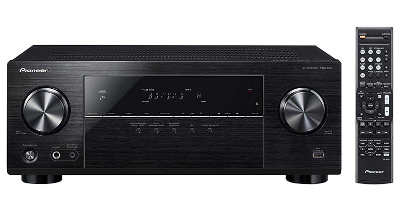 Pioneer VSX-532 Surround Sound A/V Receiver – Black