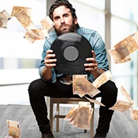 Do record labels earn much money?