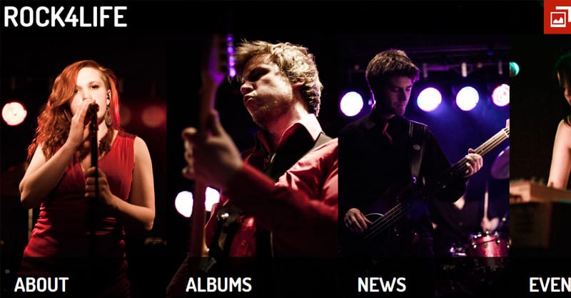 Rock4Life- Responsive WP-Theme For Bands/Musicians