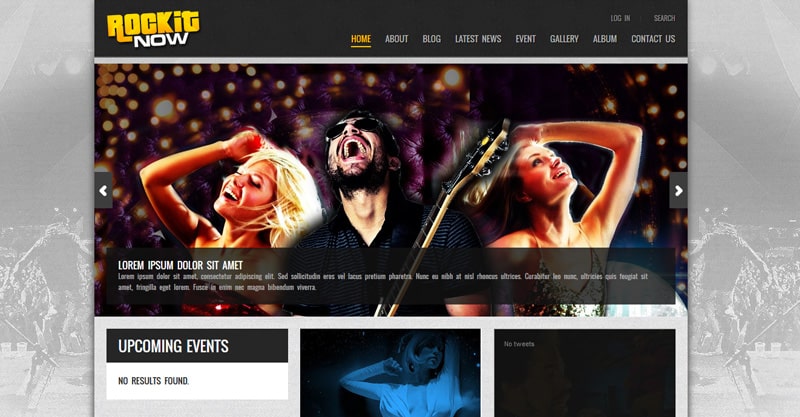 Rockit Now – Music Band WordPress Theme