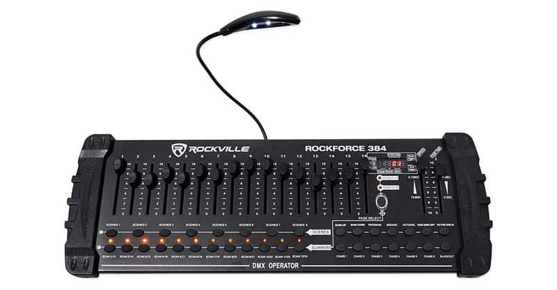 Rockville ROCKFORCE 384 Channel Light/Fog DMX Lighting Controller + MIDI Control
