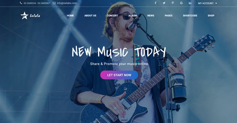 Music WordPress | Solala Music
