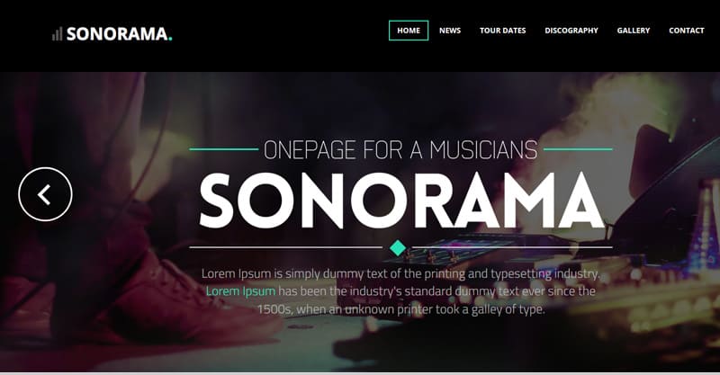 Sonorama – Music Band & Musician WordPress Theme