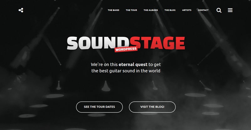 Sound Stage – A Professional WordPress Theme For Music & Bands