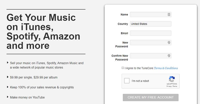 Using Tunecore