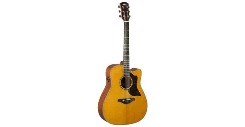 Yamaha 6 String Series A3M Cutaway Acoustic-Electric Guitar Mahogany, Vintage Natural, Dreadnought VN
