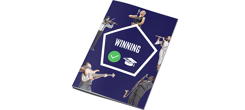 Winning Musician Cheatsheet Mockup